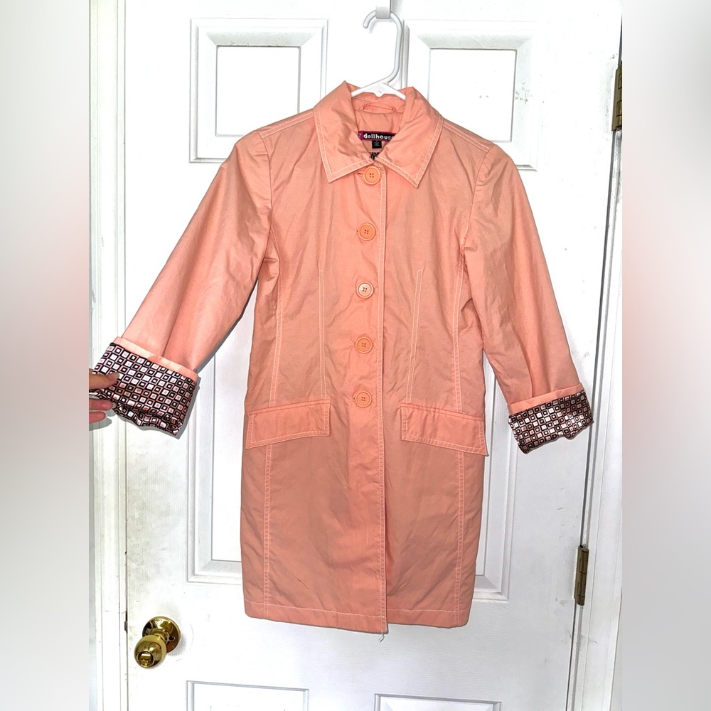 Pink dollhouse trench coat ✰ jfashion // kawaii // y2k